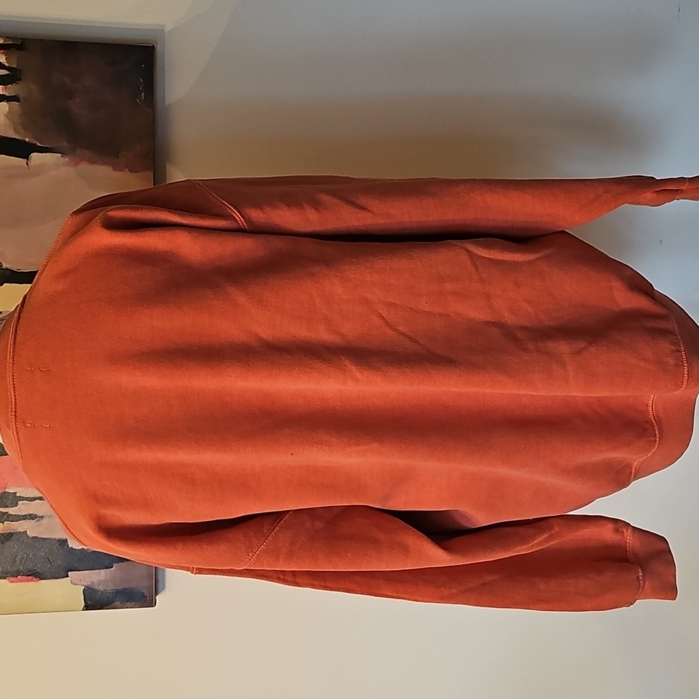 Anthropologie Orange Graphic Crewneck Sweatshirt - Picture 3 of 7